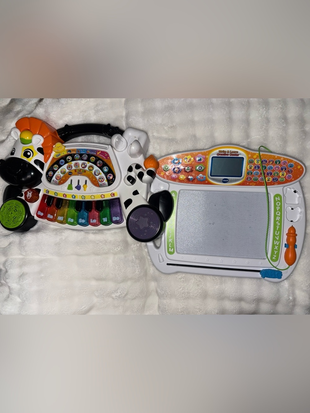 Kids Musical Learning Tablet - White & Orange